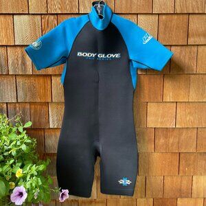 EUC Body Glove Blue and Black Short Sleeve Shorty Wetsuit in Men's ML